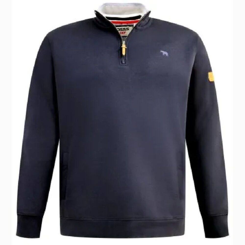 Duke Mens D555 Russel Embroidered Logo Fleece Kingsize Sweatshirt / Navy